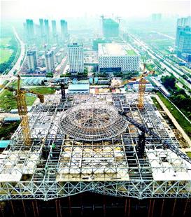 湖北省科技館新館封頂 未來球幕影院將令人驚艷