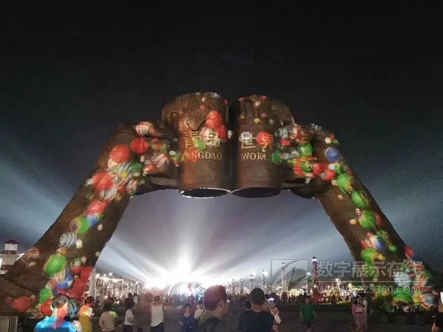 3D光影秀！金沙灘啤酒城上演神秘幕影