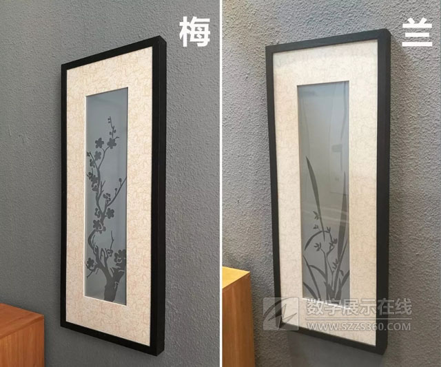 調光膜電子畫展示墻壁掛畫另類清雅淡泊