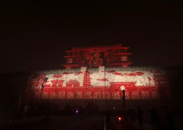 海捷程投影機恒溫箱助力南京中華門投影秀